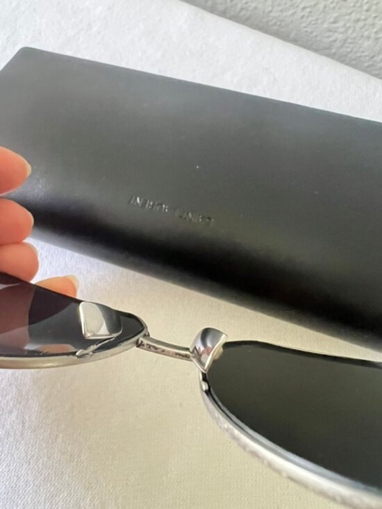 YSL Saint Laurent Silver Metal Womens Sunglasses SL M43 main image 8